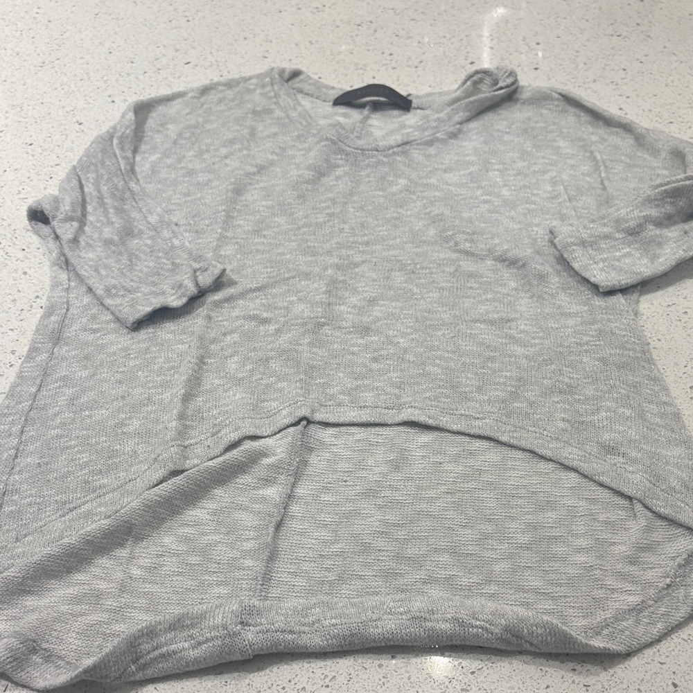 Madison Light Gray Knit Sweater